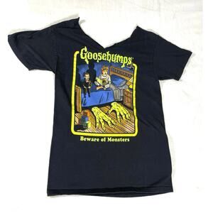 Goosebumps Beware of Monsters V-Neck Tee Women’s S